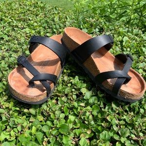 Birkenstock Toe-Loop Sandal Black Leather